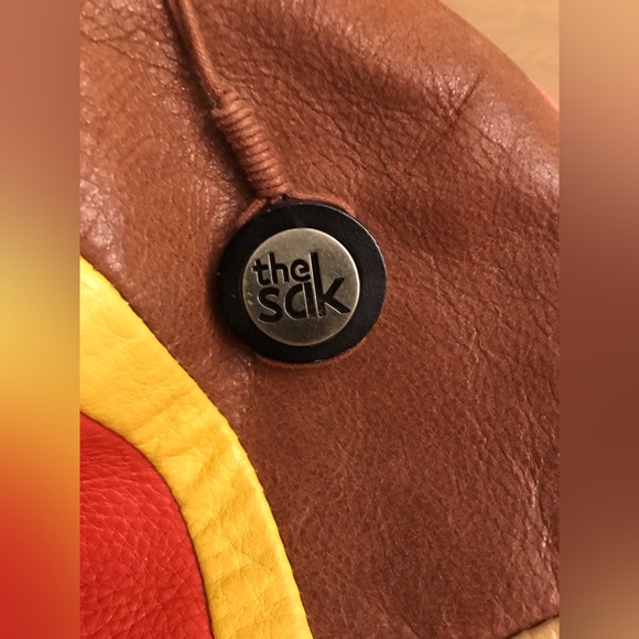 The Sak Multi-Color Leather Tote, Crocheted Inside - Picture 7 of 10